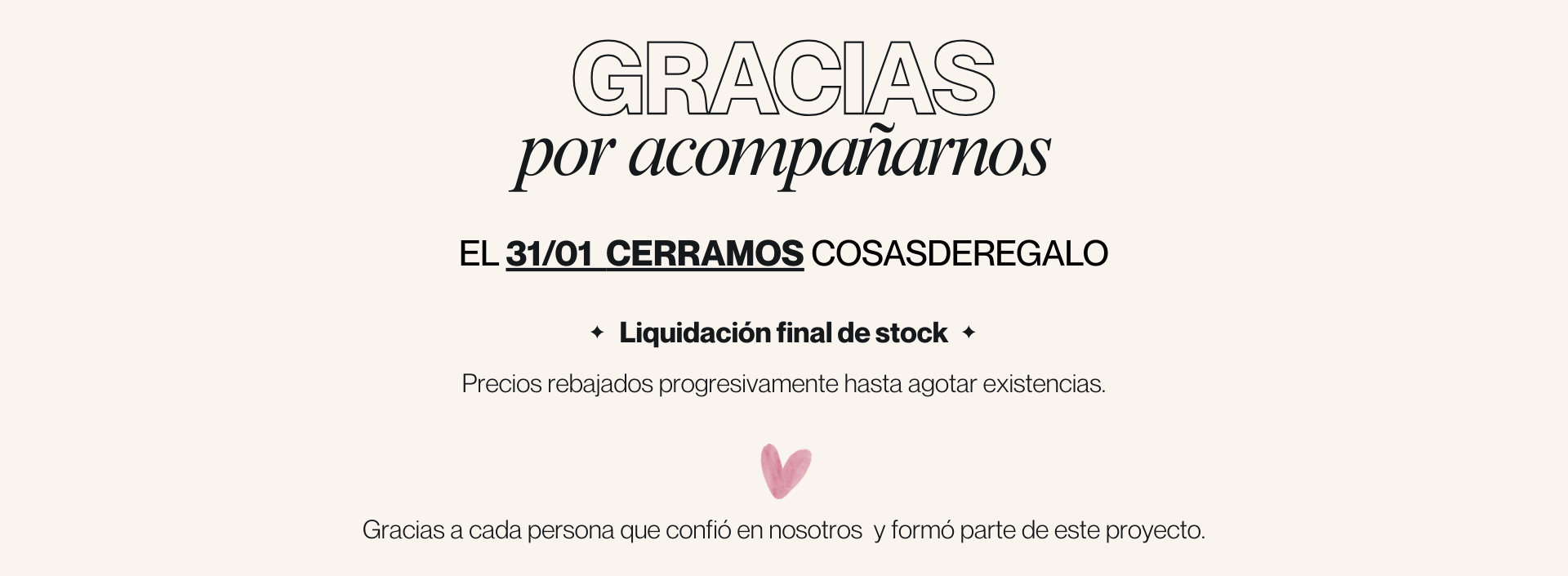 Gracias por acompañarnos